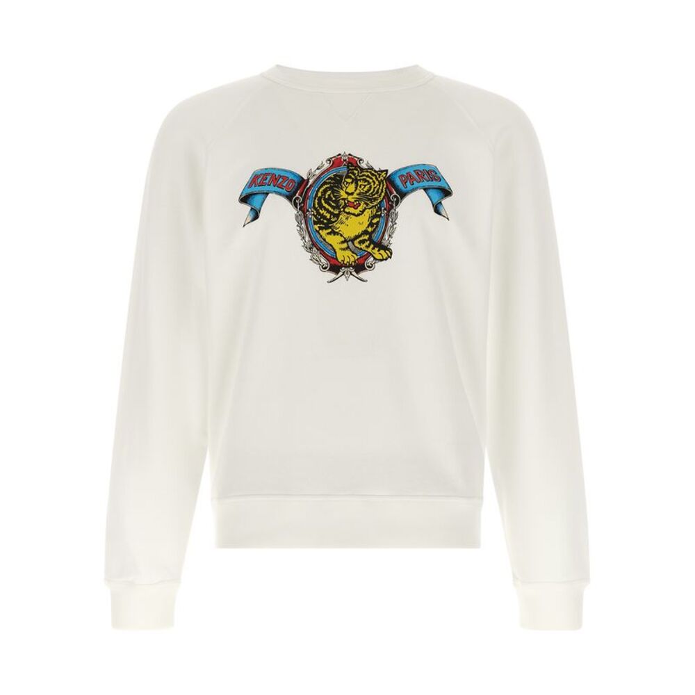 Kenzo White Viscose Men's Sweatshirt